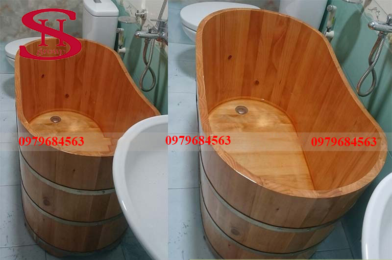 Bồn tắm gỗ 100cm