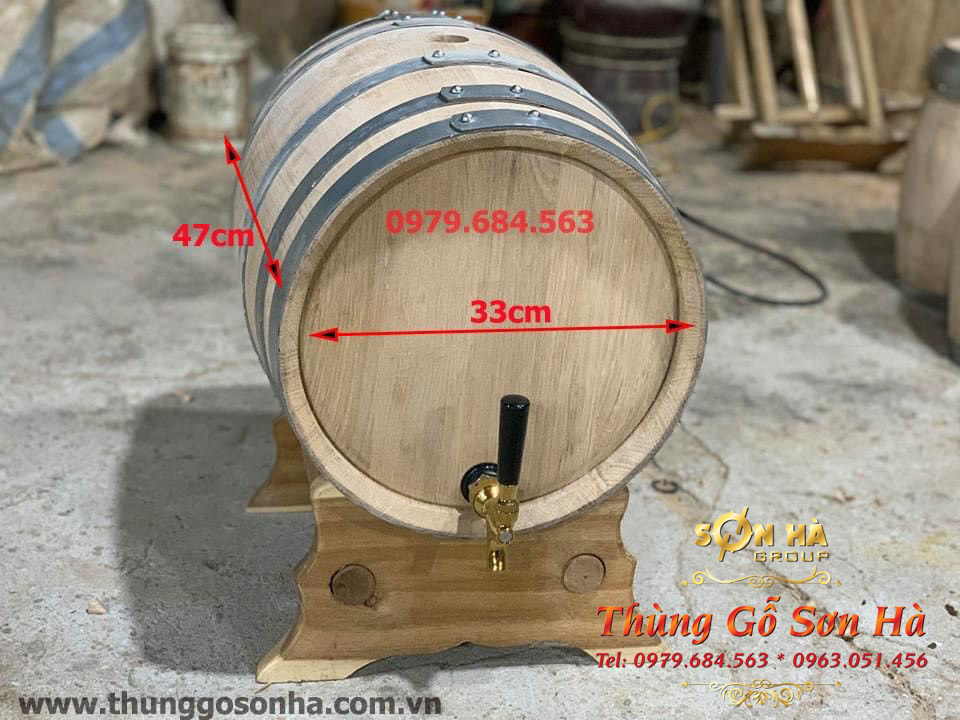Địa chỉ cung cấp thùng gỗ sồi ngâm ủ rượu giá rẻ