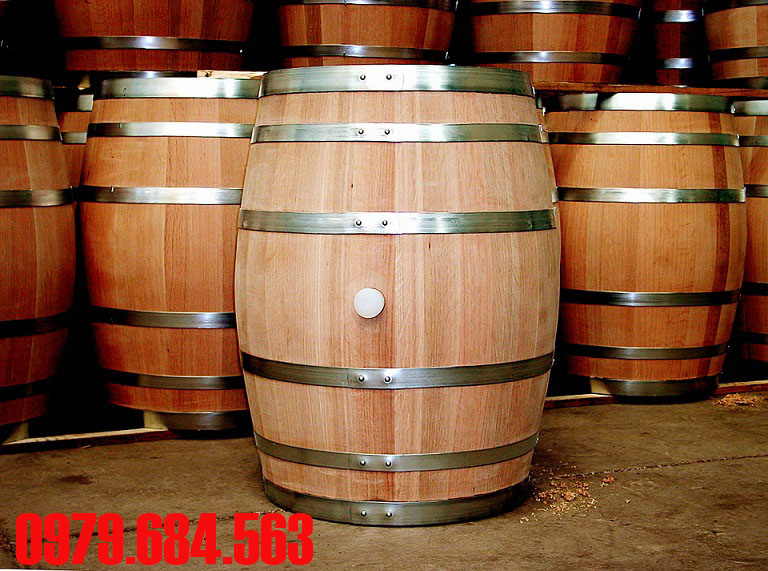 mẫu thùng gỗ ngâm rượu loại 150l