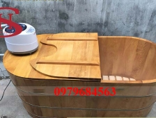 Bán thùng gỗ xông hơi tại nhà dáng ngồi