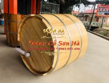 Báo giá mẫu bồn tắm gỗ tròn resort 160cm