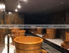 Bật mí địa chỉ bán bồn tắm gỗ thông tròn chất lượng tốt nhất