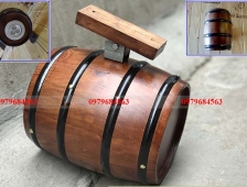 Bom gỗ sồi làm đèn trần trang trí