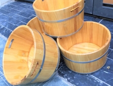 Bồn gỗ ngâm chân 2019 miệng tròn