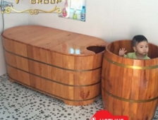Bồn xông hơi - Bồn ngâm thảo dược bằng gỗ