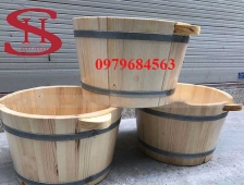 Chậu ngâm chân gỗ tại Sơn Hà nói không với hàng giả, kém chất lượng