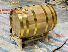 Địa chỉ bán thùng gỗ sồi 100 lít đai mạ đồng tại Việt Nam