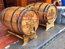 Địa chỉ bán thùng trang trí gỗ sồi 50x75CM