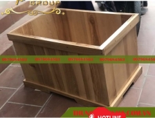 Mua bồn tắm gỗ sồi vuông góc