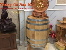 Thông tin tham khảo về thùng rượu gỗ trang trí để mộc