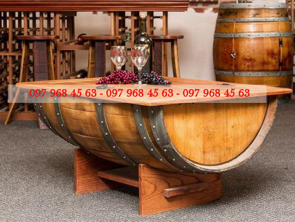 Mua bàn rượu thùng gỗ thông để mộc giá rẻ chất lượng ở đâu