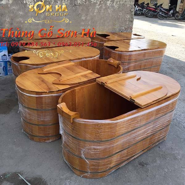 Bồn tắm gỗ xông hơi