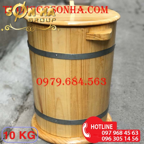 Tại sao nên dùng thùng gỗ đựng gạo