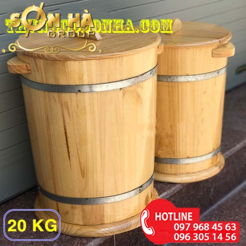 Cách đặt thùng gỗ đựng gạo hợp phong thủy