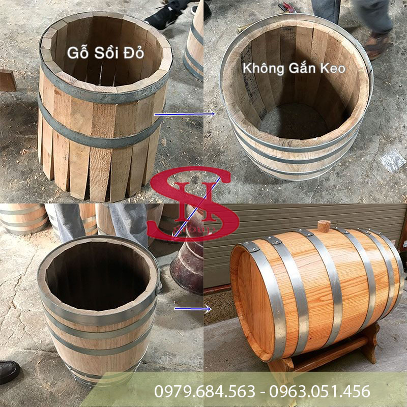 Thông tin chi tiết về bình rượu gỗ sồi 50 lít