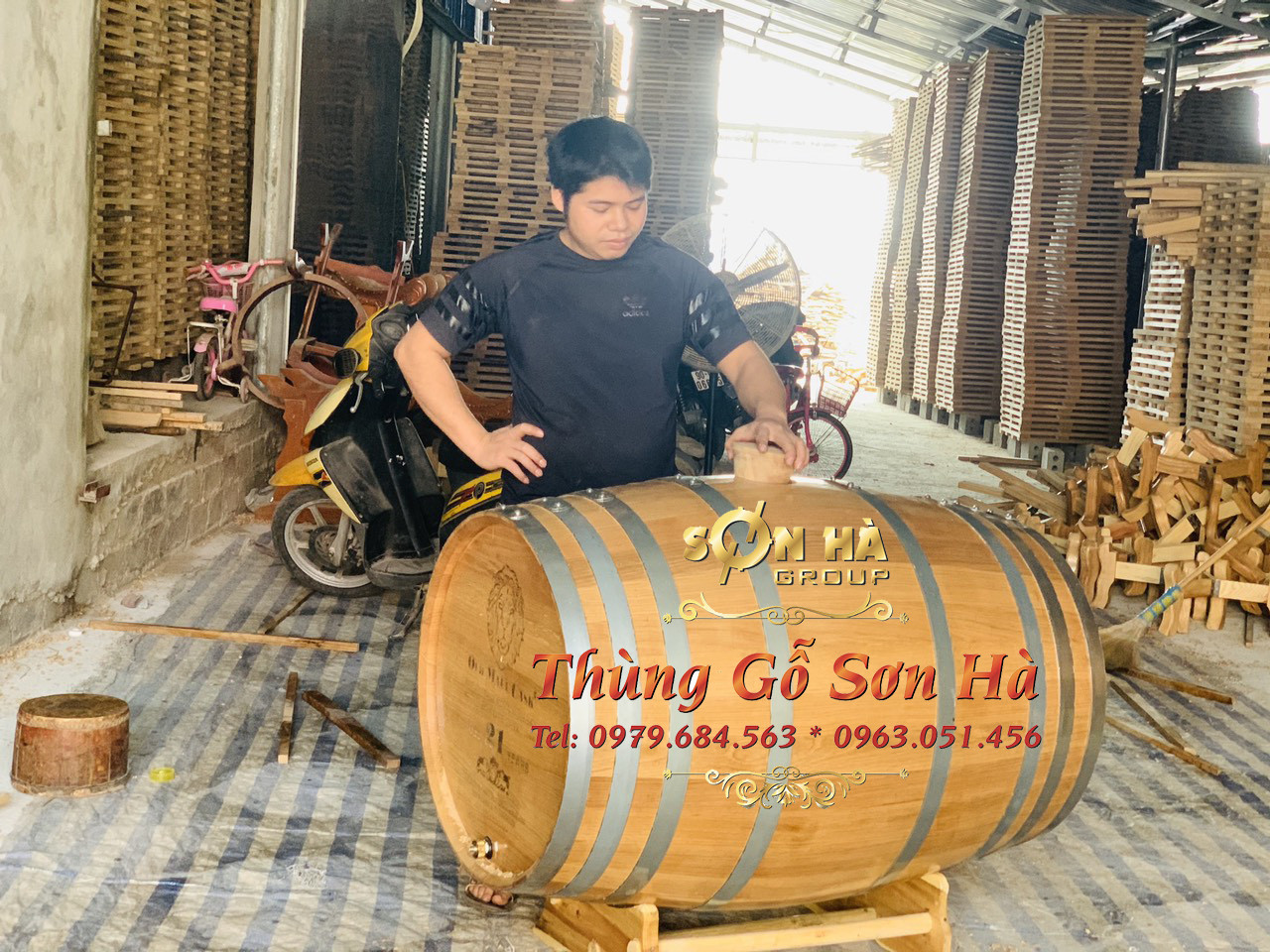 Mua thùng gỗ sồi ngâm rượu 100l giá rẻ