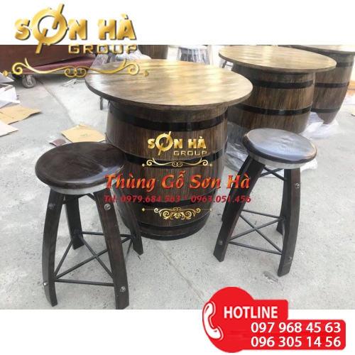Cách bố trí thùng gỗ trang trí 