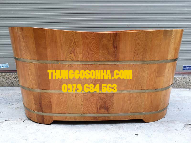 thùng tắm gỗ 120cm
