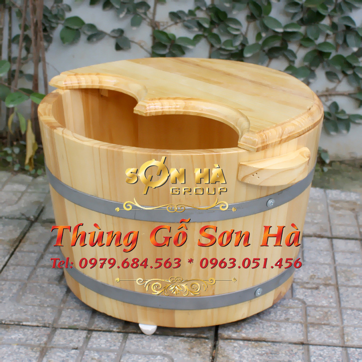 Sản phẩm bồn ngâm chân gỗ thông Việt Nam.